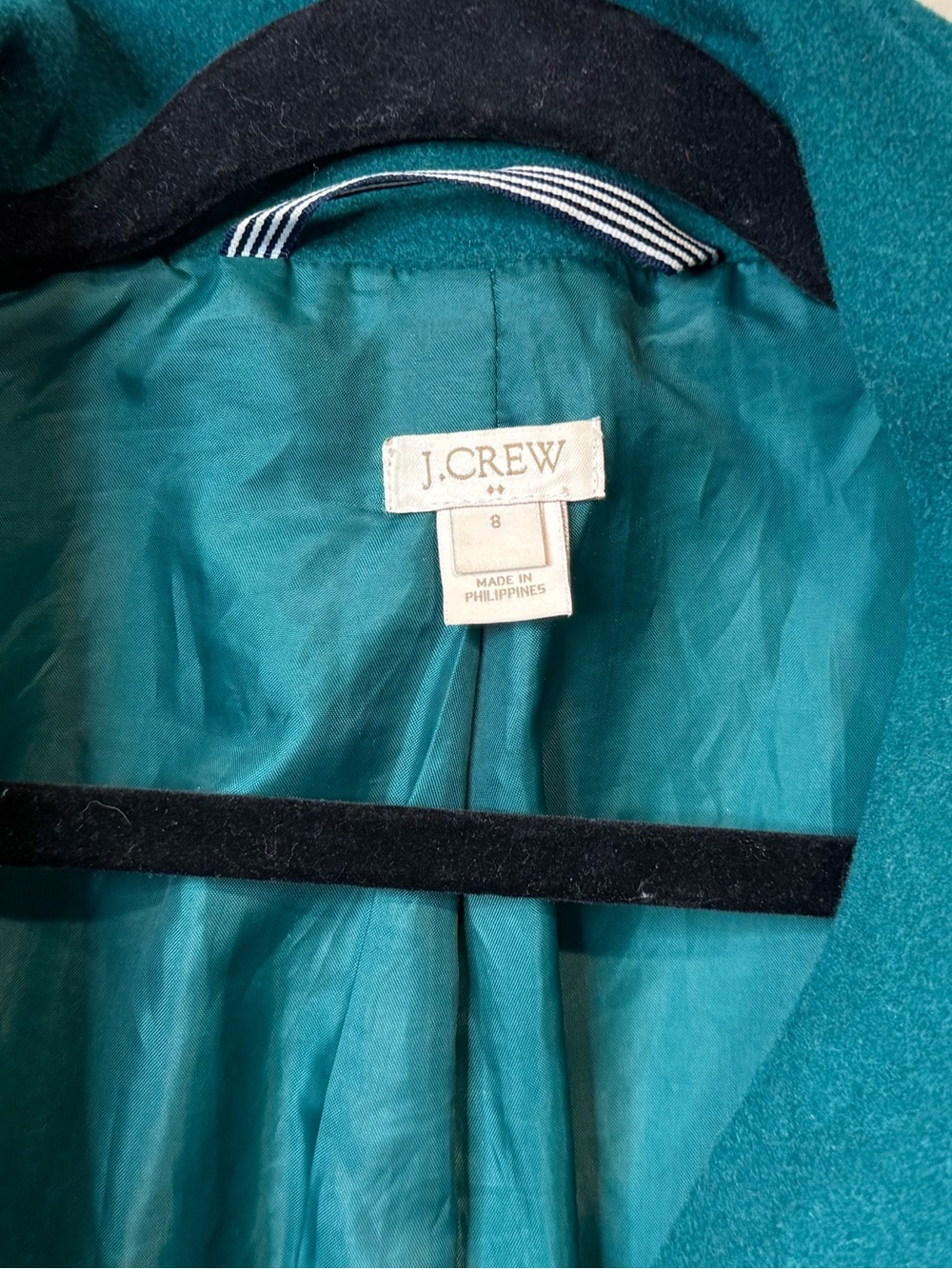 J. Crew City Coat - Emerald Green size 8 - Picture 8 of 13